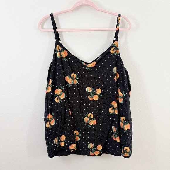 Torrid‎ Sophie Challis Double Layer Swing Cami Citrus Print Plus Size 2X Summer - Picture 1 of 9